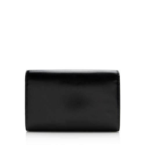Saint Laurent Smooth Calfskin Monogram Cassandre Chain Wallet (SHF-n5xD0M)