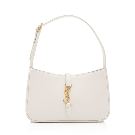 Saint Laurent Smooth Calfskin Monogram Le 5 A 7 Hobo (SHF-cZsFkn)