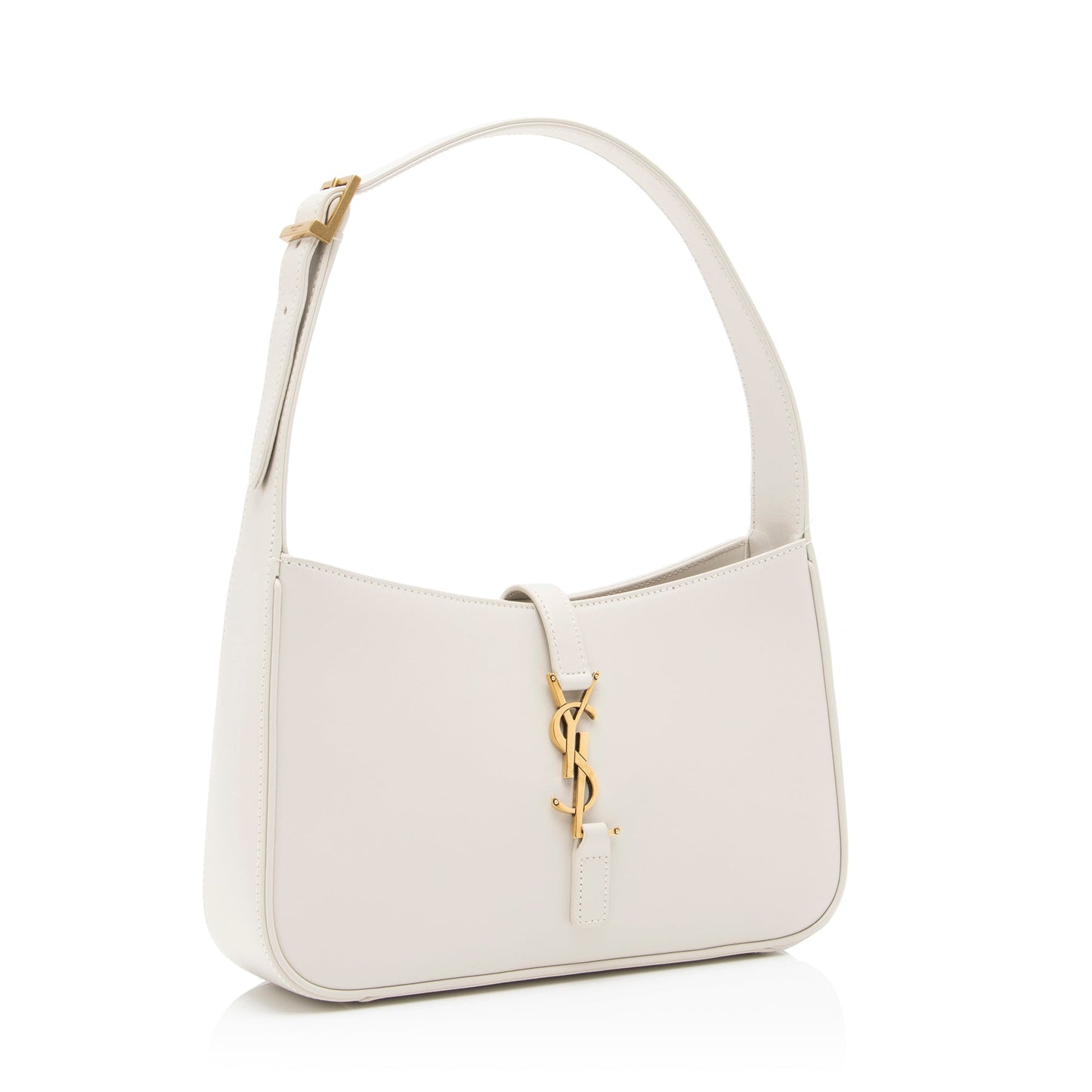 Saint Laurent Smooth Calfskin Monogram Le 5 A 7 Hobo (SHF-cZsFkn)