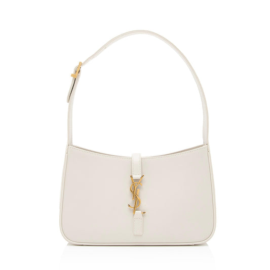 Saint Laurent Smooth Calfskin Monogram Le 5 A 7 Hobo (SHF-AFbrT4)