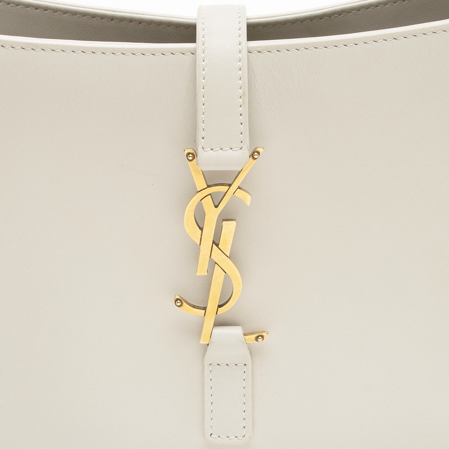 Saint Laurent Smooth Calfskin Monogram Le 5 A 7 Hobo (SHF-wm1atT)