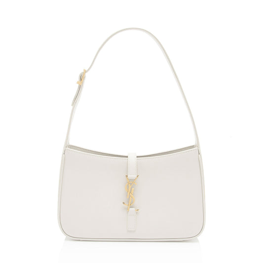 Saint Laurent Smooth Calfskin Monogram Le 5 A 7 Hobo (SHF-wm1atT)
