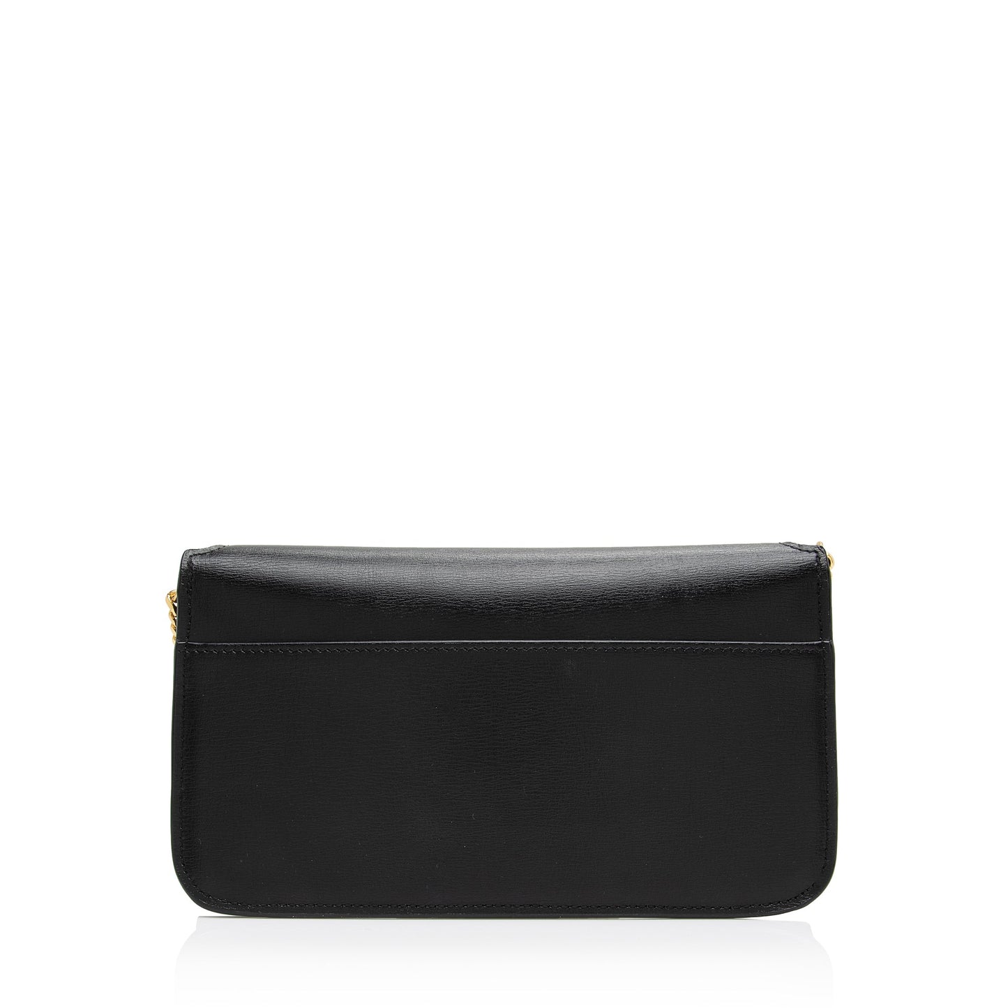 Saint Laurent Smooth Calfskin Monogram Phone Holder Shoulder Bag (SHF-A9QRvt)