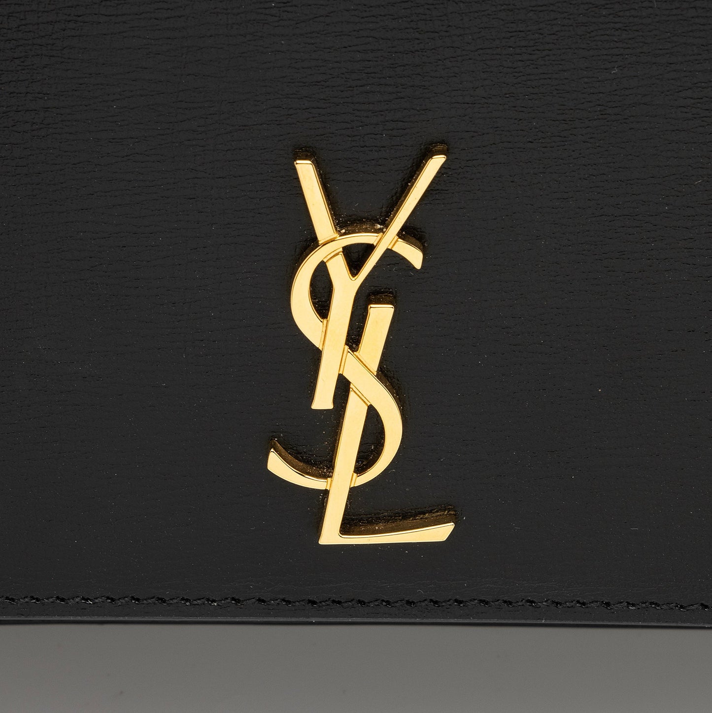 Saint Laurent Smooth Calfskin Monogram Phone Holder Shoulder Bag (SHF-A9QRvt)