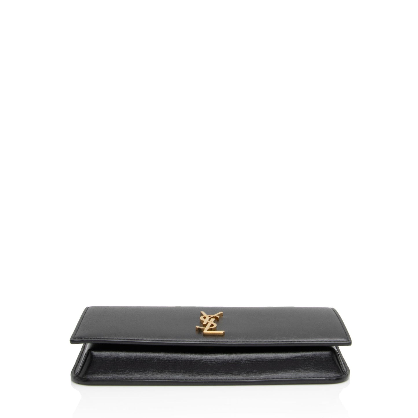 Saint Laurent Smooth Calfskin Monogram Phone Holder Shoulder Bag (SHF-ma6enh)