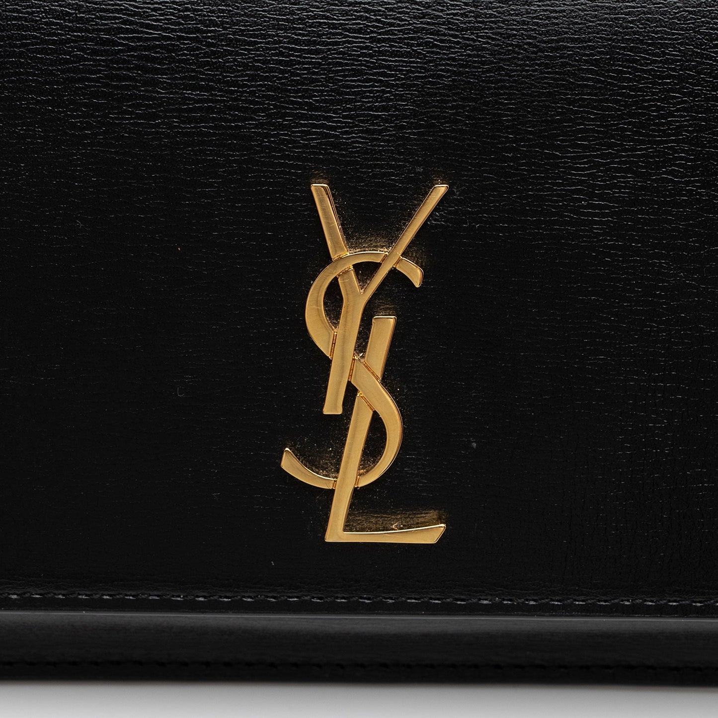 Saint Laurent Smooth Calfskin Monogram Phone Holder Shoulder Bag (SHF-ma6enh)