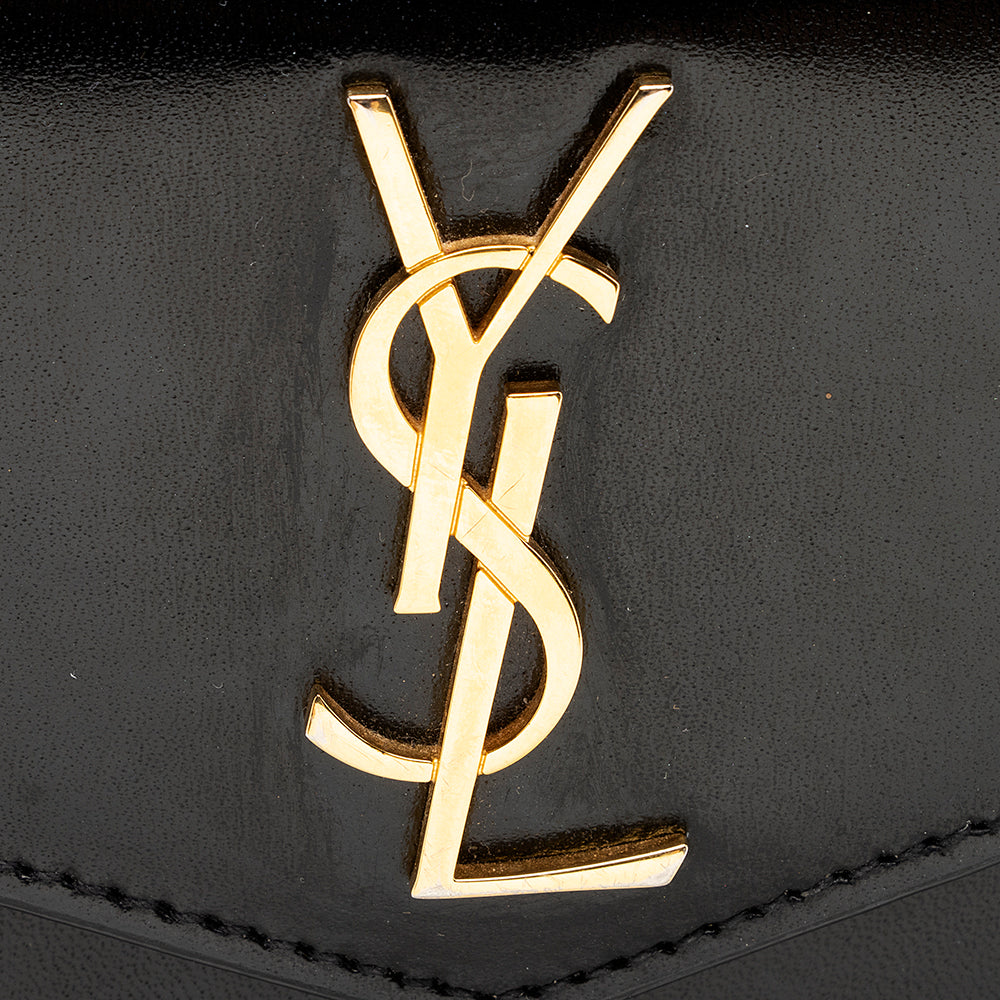 Saint Laurent Smooth Calfskin Uptown Small Satchel (SHF-19811)