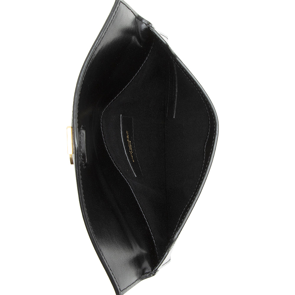 Saint Laurent Smooth Calfskin Uptown Small Satchel (SHF-19811)