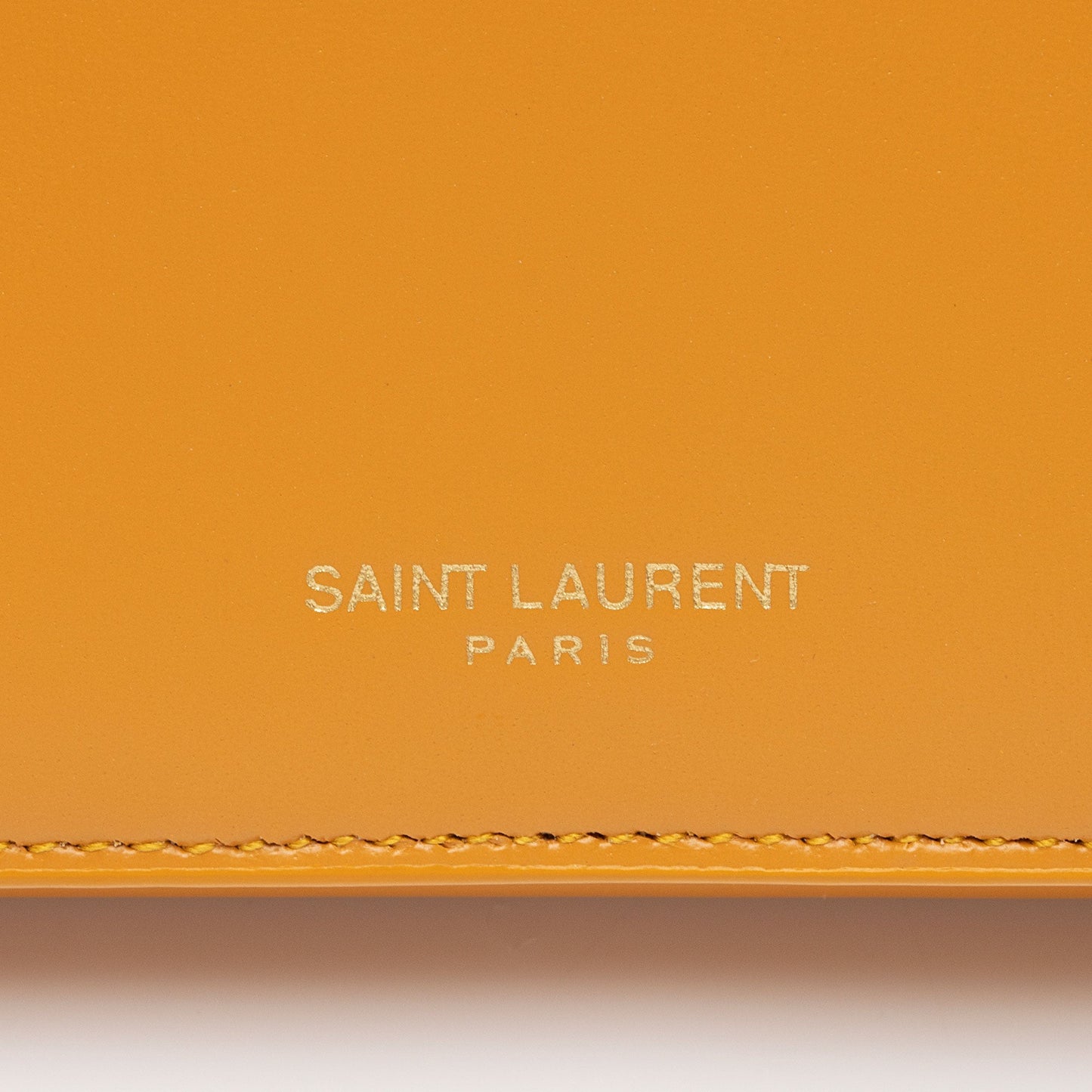 Saint Laurent Smooth Leather Mini Card Wallet on Chain
