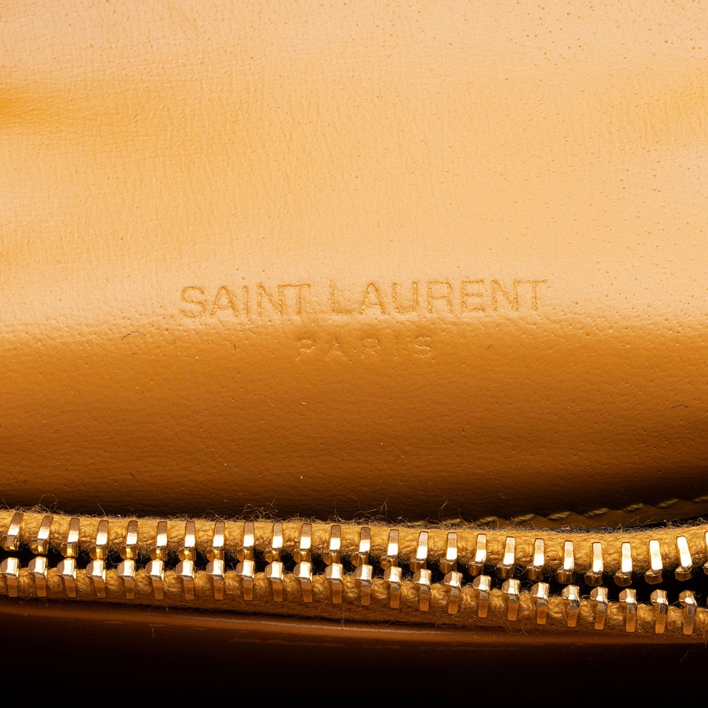 Saint Laurent Smooth Leather Mini Card Wallet on Chain