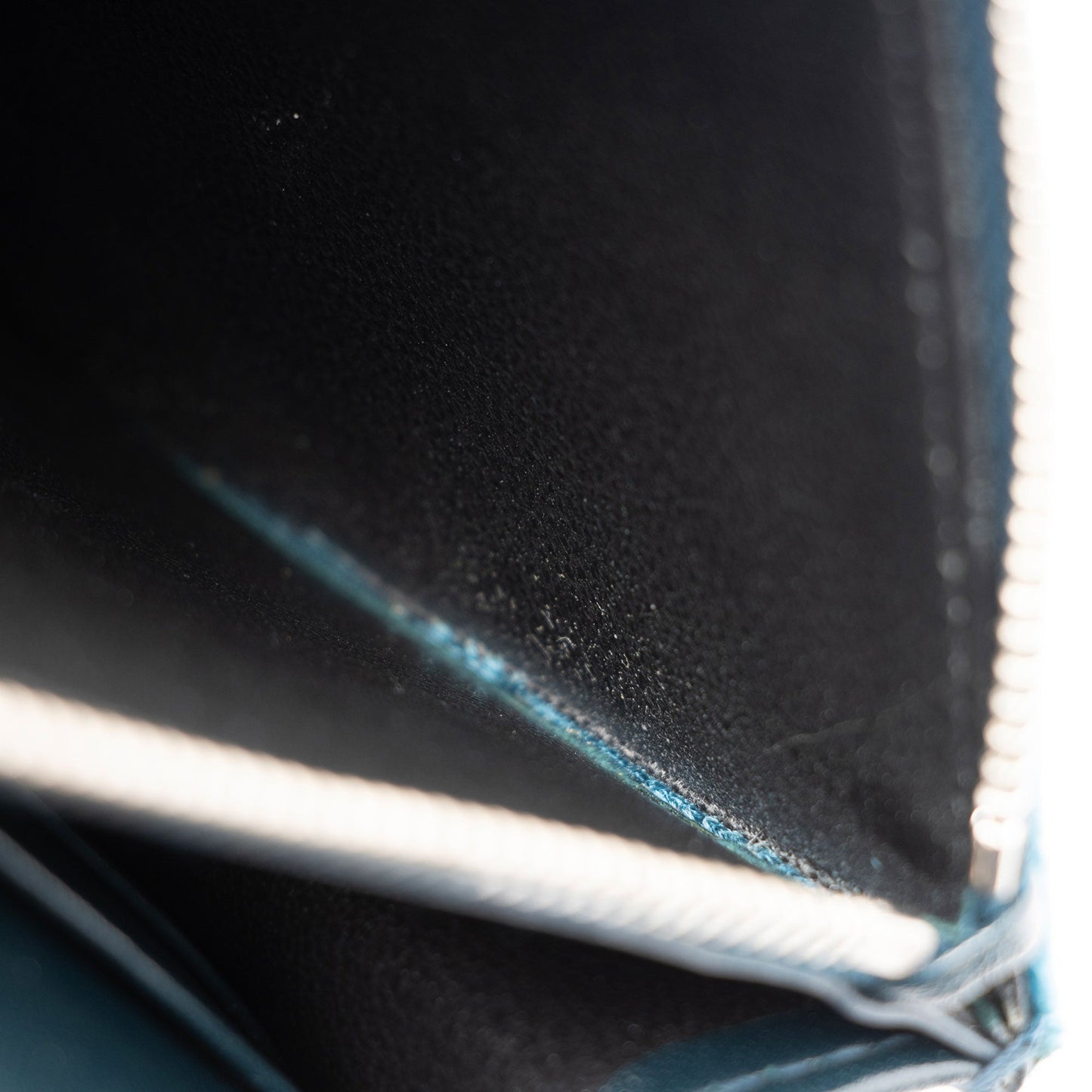 Saint Laurent Velvet Crystal Monogram Kate Tassel Chain Wallet