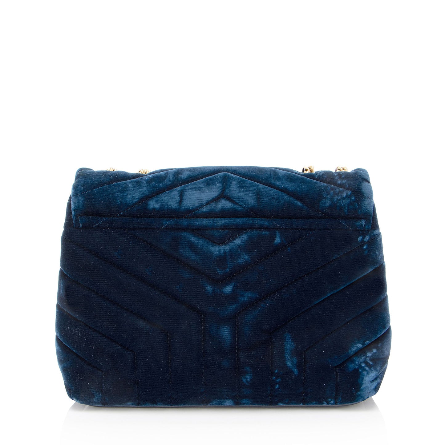 Saint Laurent Velvet Monogram LouLou Small Shoulder Bag