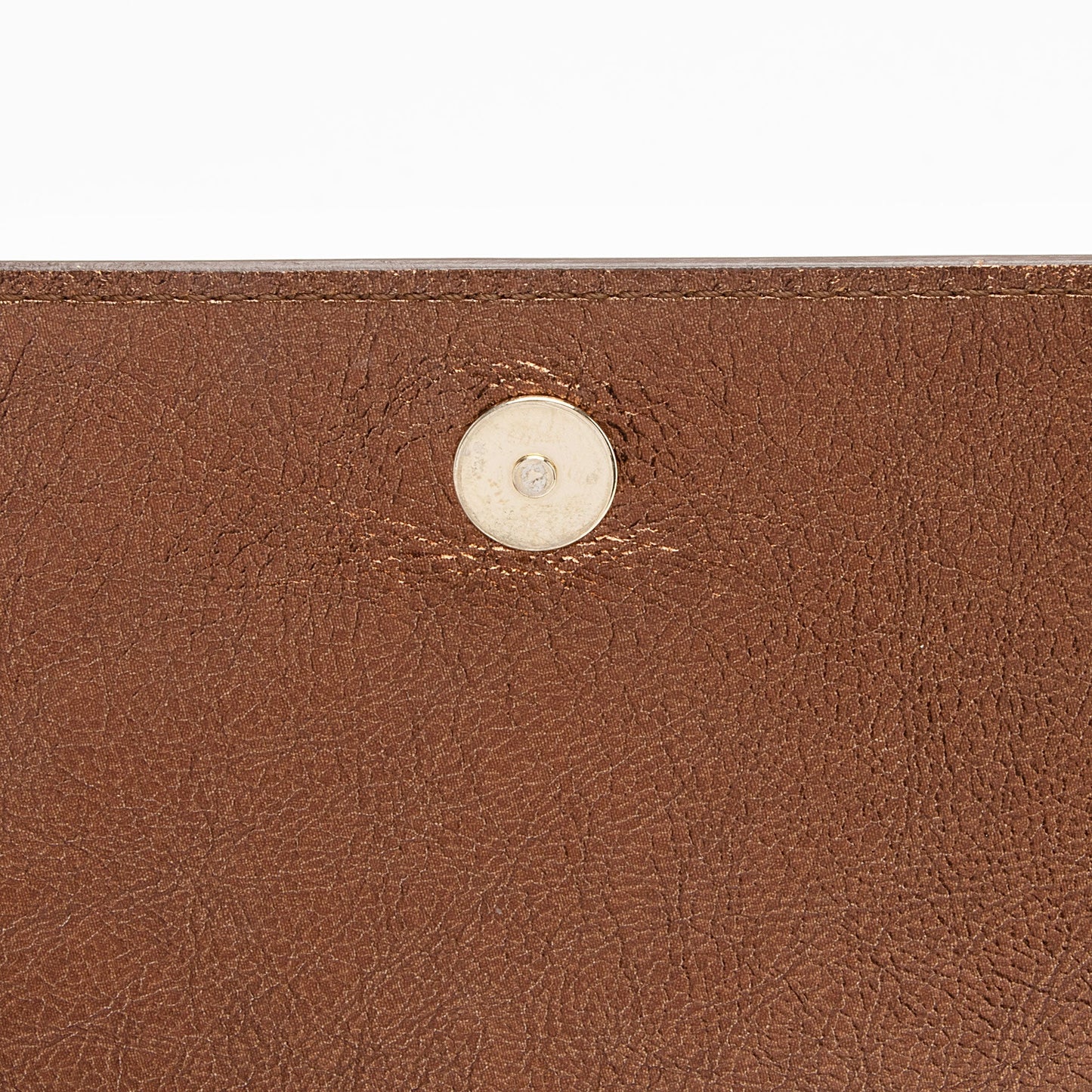 Saint Laurent Vintage Metallic Calfskin Monogram Belle de Jour Clutch (SHF-VMKI8c)
