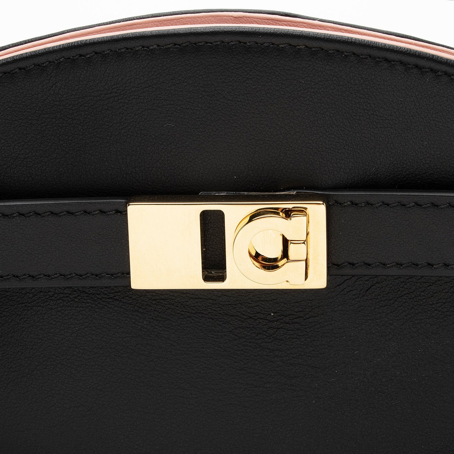 Salvatore Ferragamo Leather Gancini Hug Crossbody