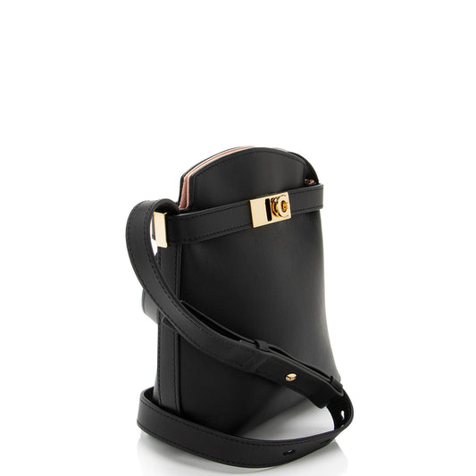 Salvatore Ferragamo Leather Gancini Hug Crossbody
