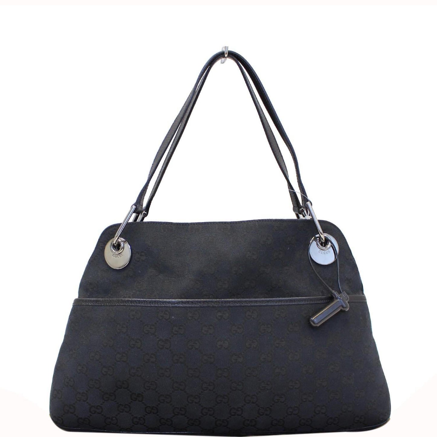 GUCCI GG Monogram Medium Eclipse Shoulder Bag Black