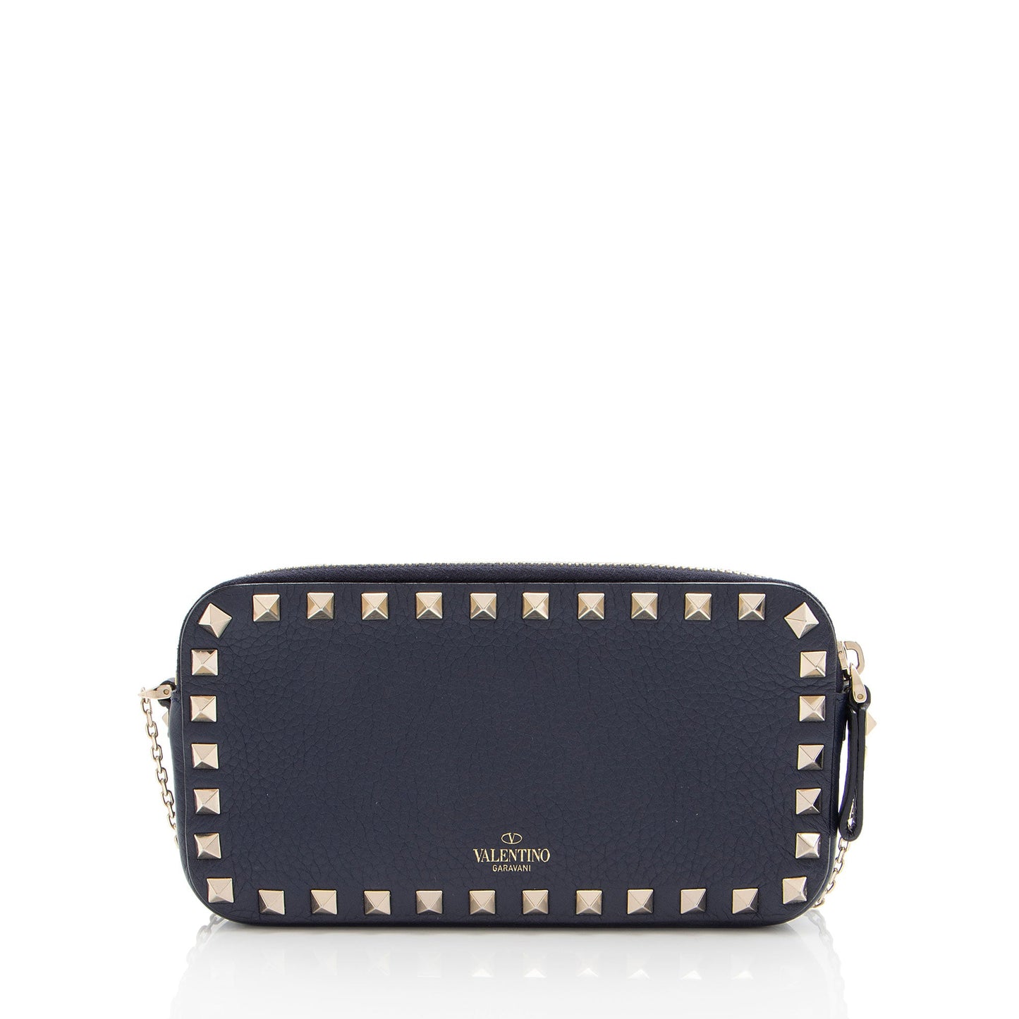Valentino Calfskin Rockstud Double Zip Crossbody