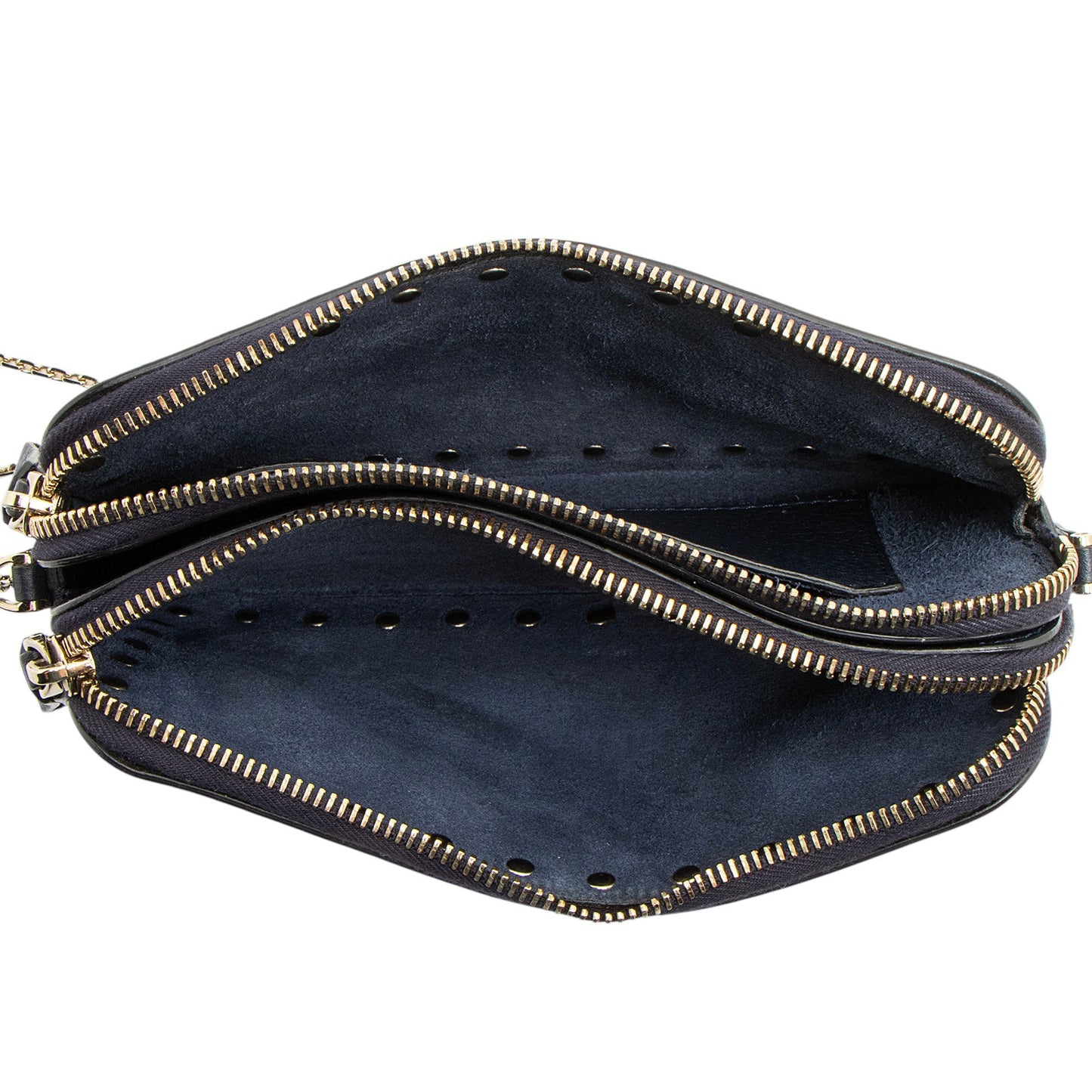 Valentino Calfskin Rockstud Double Zip Crossbody