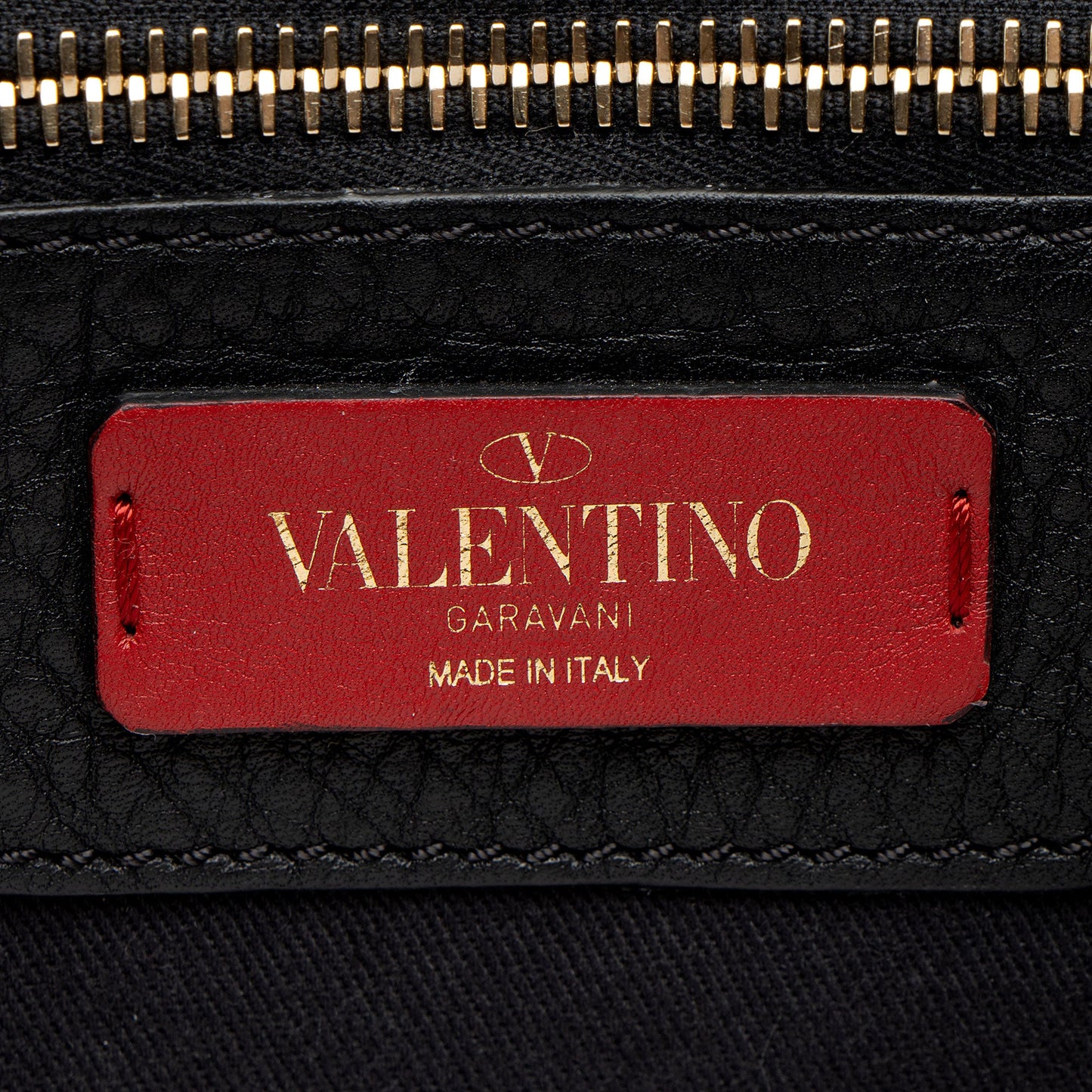 Valentino Leather Rockstud Double Pocket Backpack