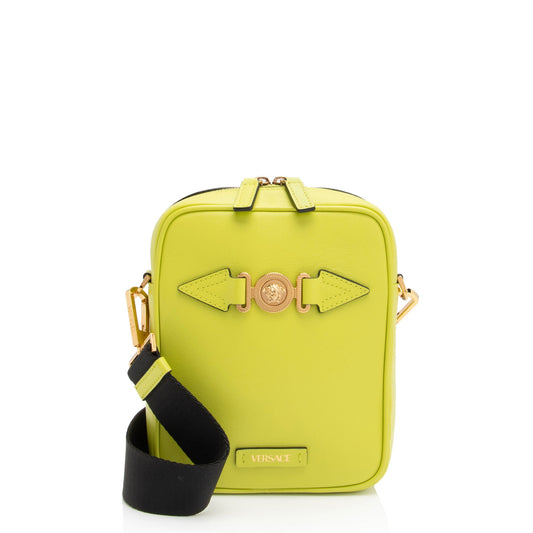 Versace Calfskin Medusa Biggie Small Crossbody Bag (SHF-1yUaWc)