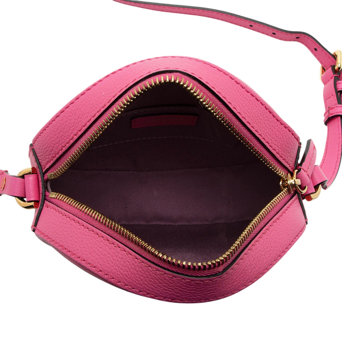 Versace Calfskin Medusa Round Crossbody