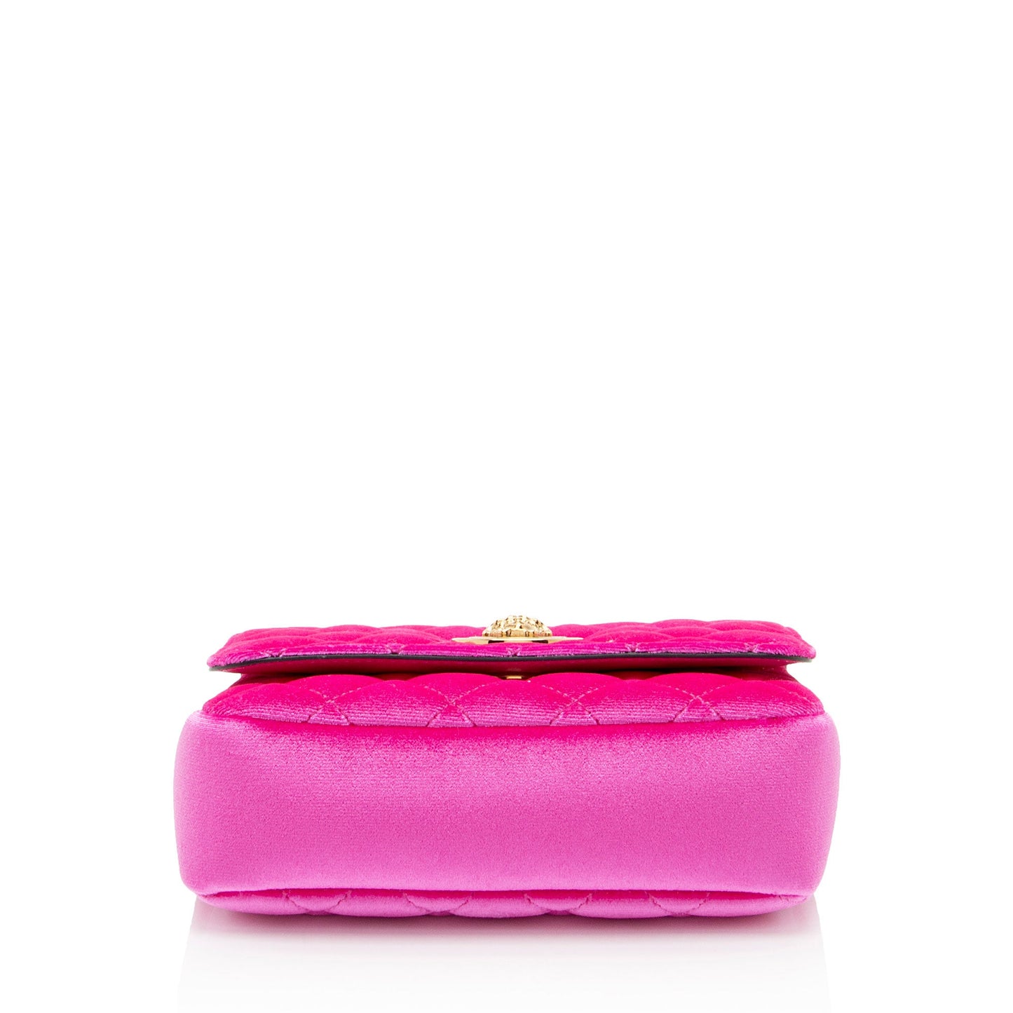 Versace Quilted Velvet Medusa Chain Crossbody