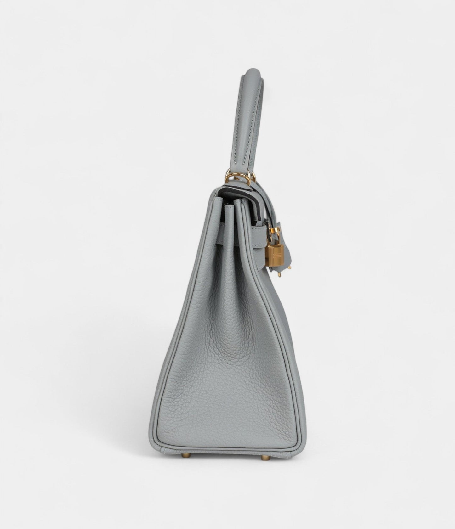 Vintage Hermes Kelly 28 Glacier Blue Togo Gold Hardware