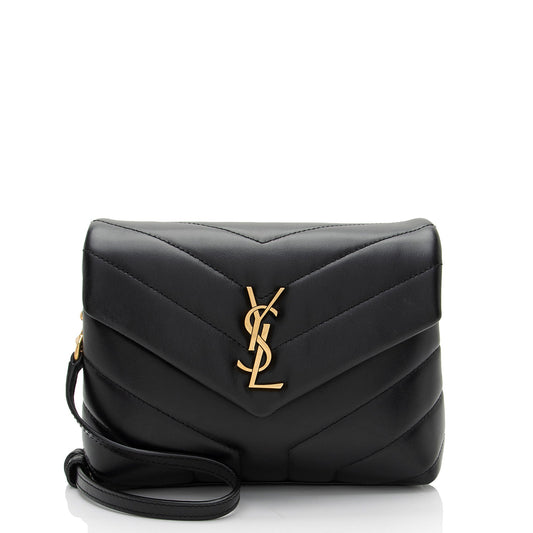 Saint Laurent Matelasse Calfskin Monogram LouLou Toy Crossbody (SHF-yd38W0)