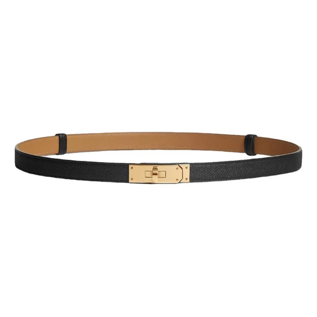 HermesKelly 18  Black Swift Black/Gold Epsom