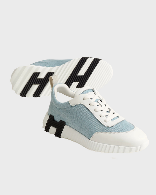 Hermes Bouncing Sneaker Bleu Clair / Blanc