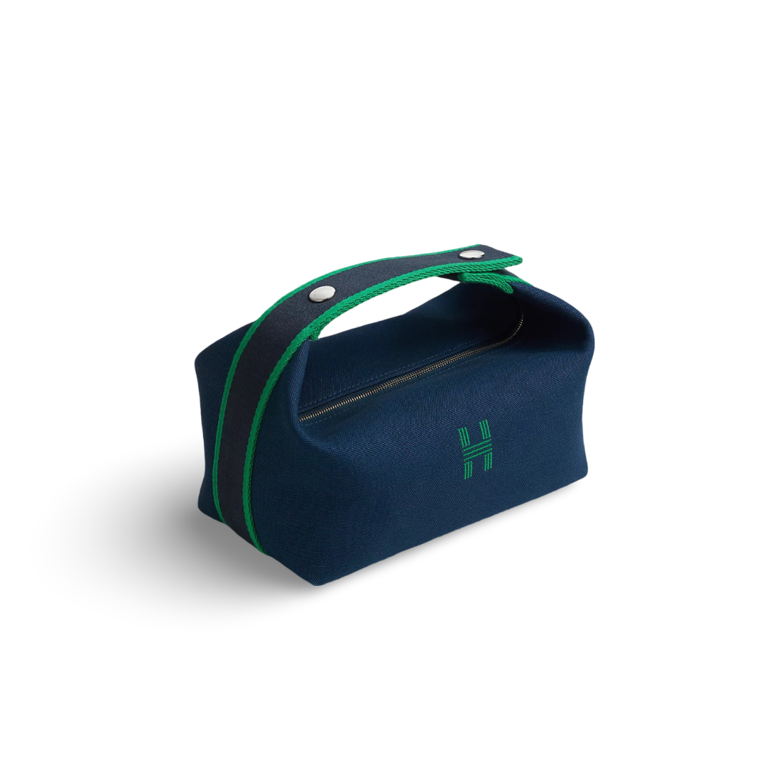 Hermes Bride A Brac H Natte Small Model Case Navy