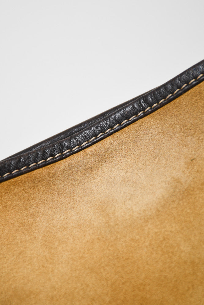 Loewe Tan Suede Satchel Crossbody Bag