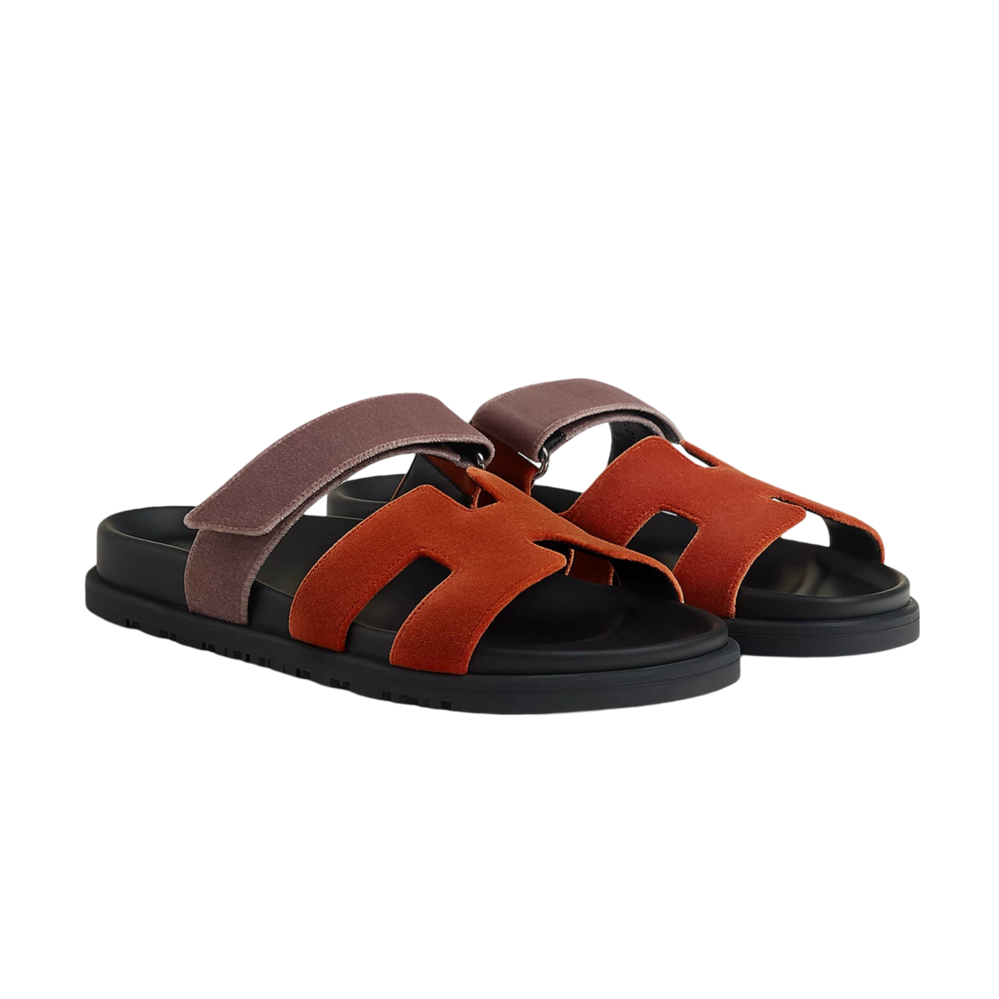 Hermes Chypre Sandal - Orange Canyon / Bruyère