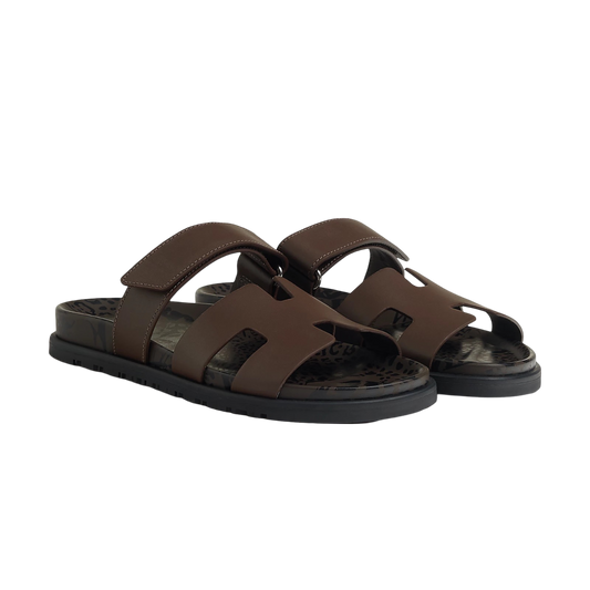 Hermes Chypre Sandal Dark Brown