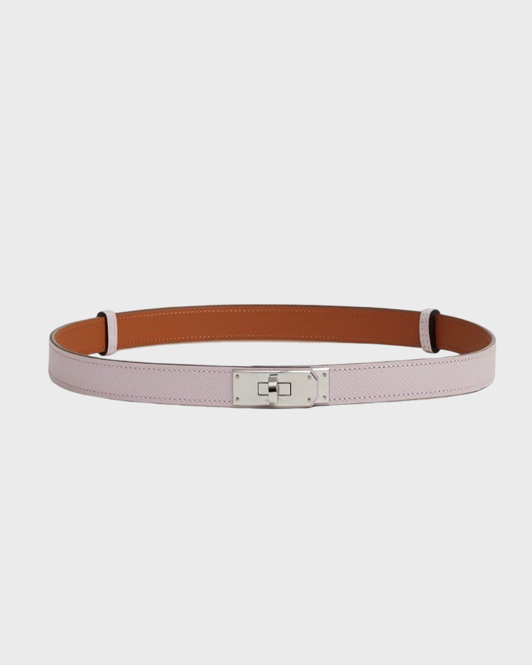 Hermes Kelly Belt 18 Mauve Pale