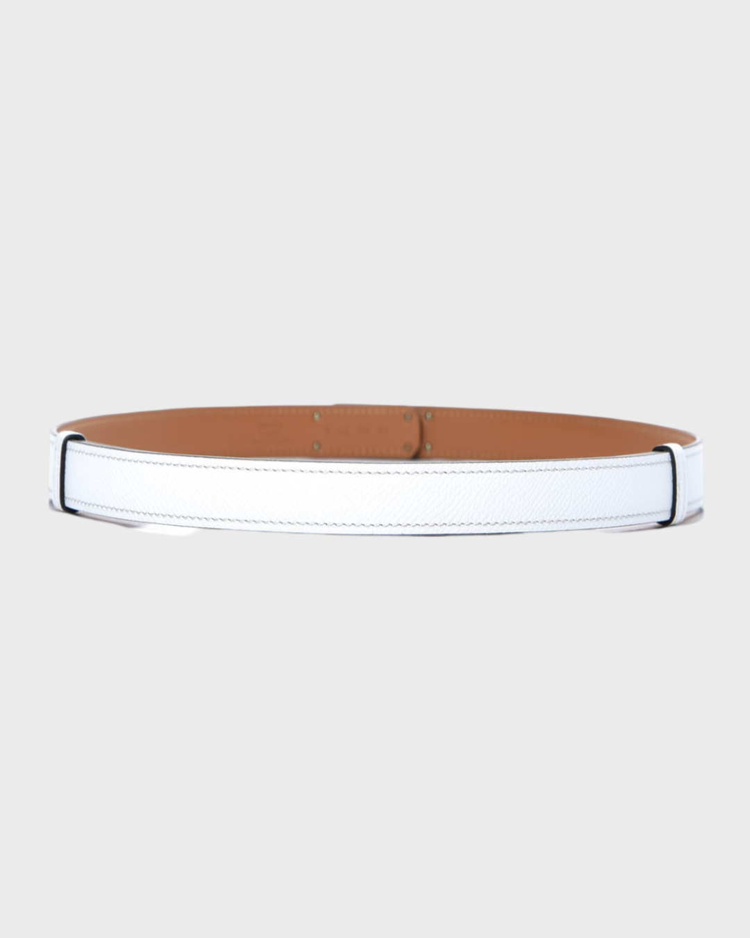 Hermes Kelly Belt 18 White