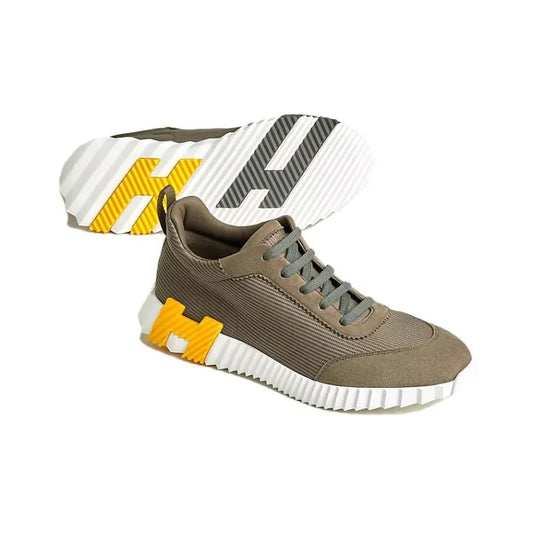 Hermes Bouncing Sneaker Khaki Yellow