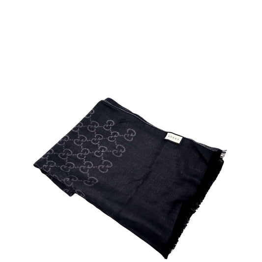 GUCCI GG Printed Scarf Black