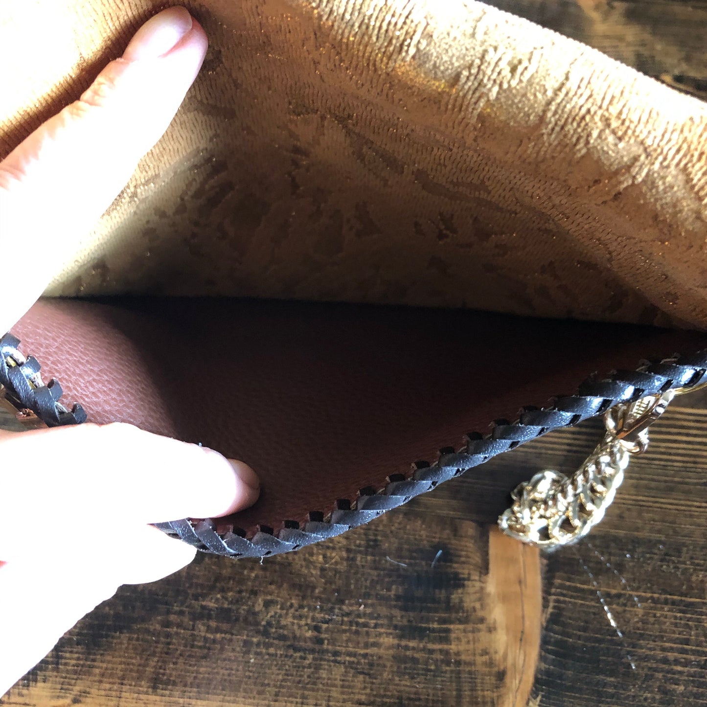 The Falcon with Back Pocket - GoldenOrvis bags Wristlet/Crossbody/Clutch