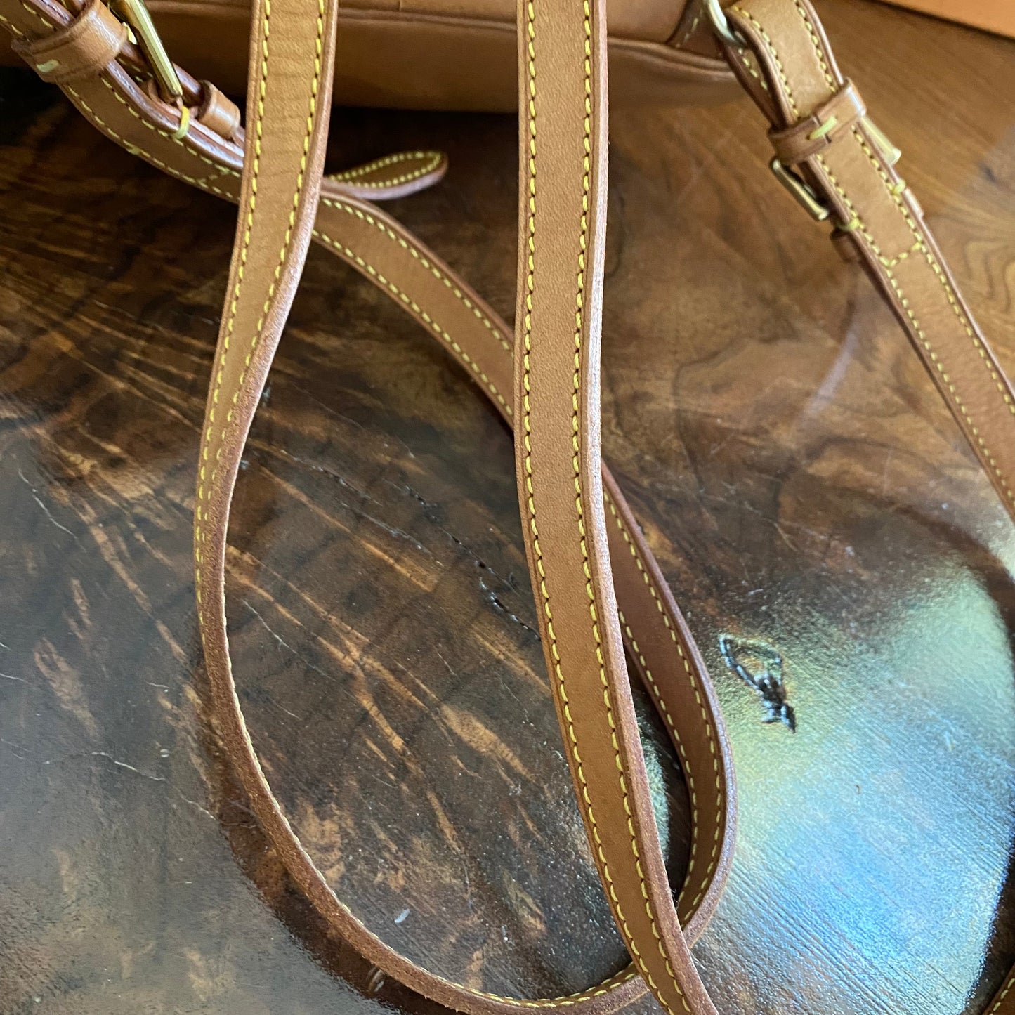 The Loon -Orvis bags Monogram Mini Backpack in Vachetta