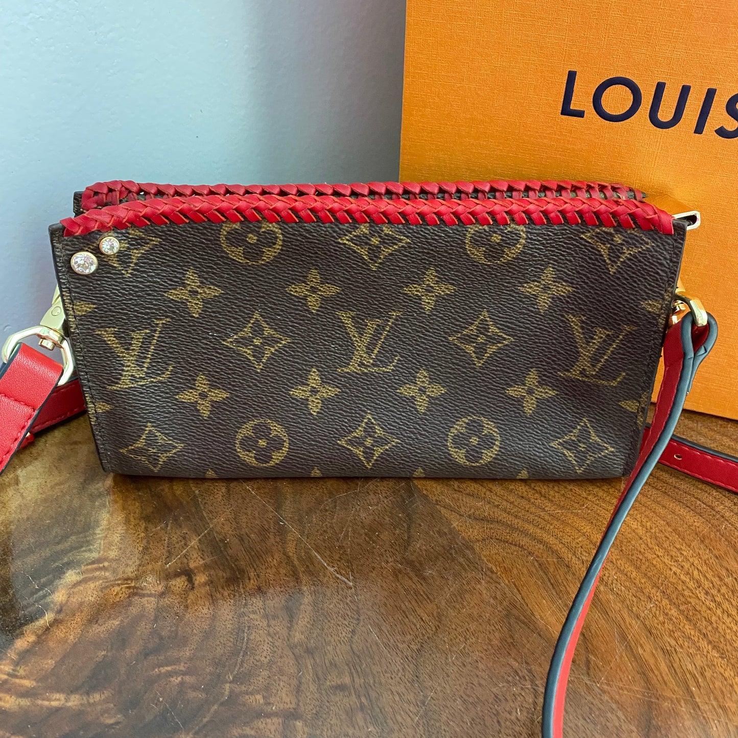 The Junco Crossbody -Orvis bags Monogram in Red
