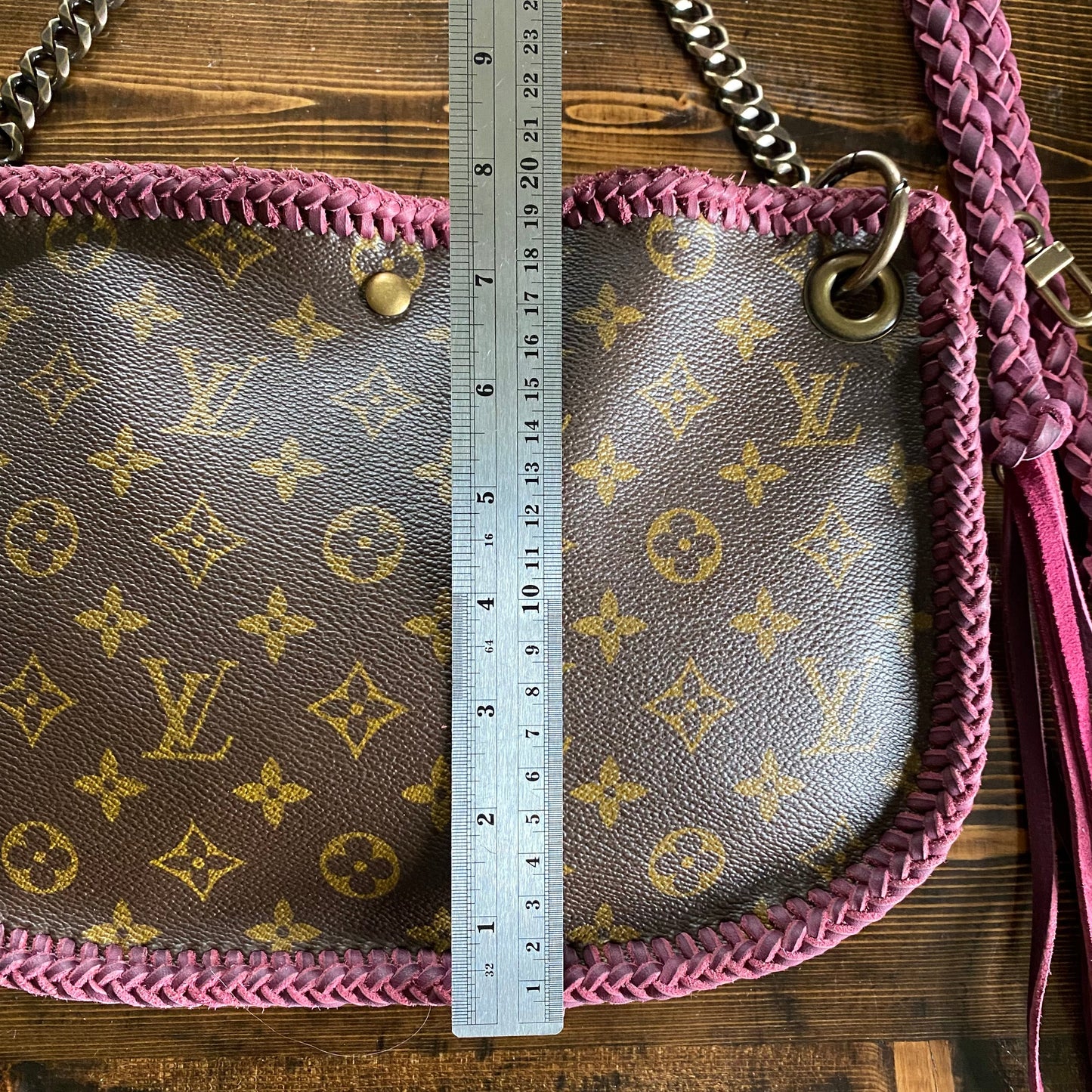 The Peacock -Orvis bags Monogram Hobo Crossbody in Violet