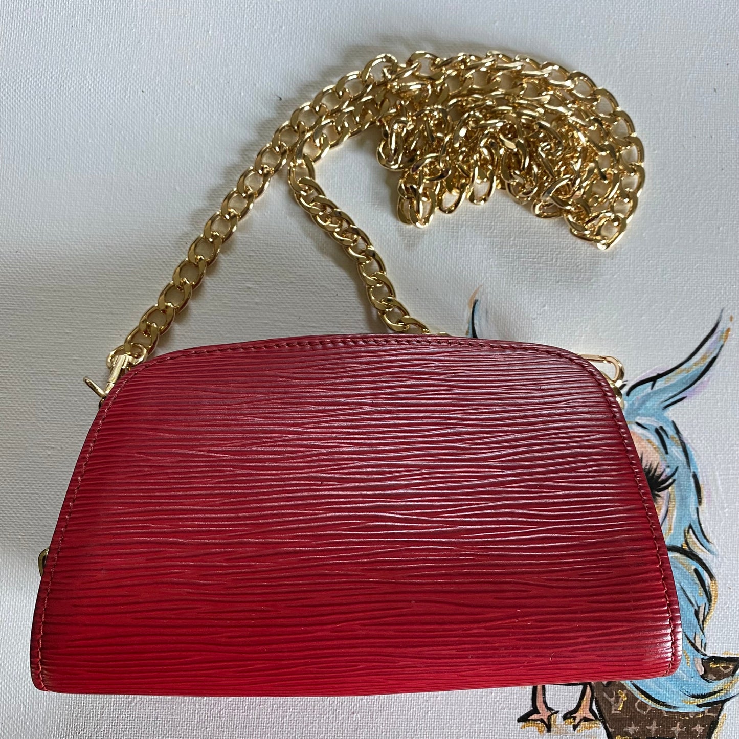 The Kinglet -Orvis bags Epi in Red Crossbody Bag