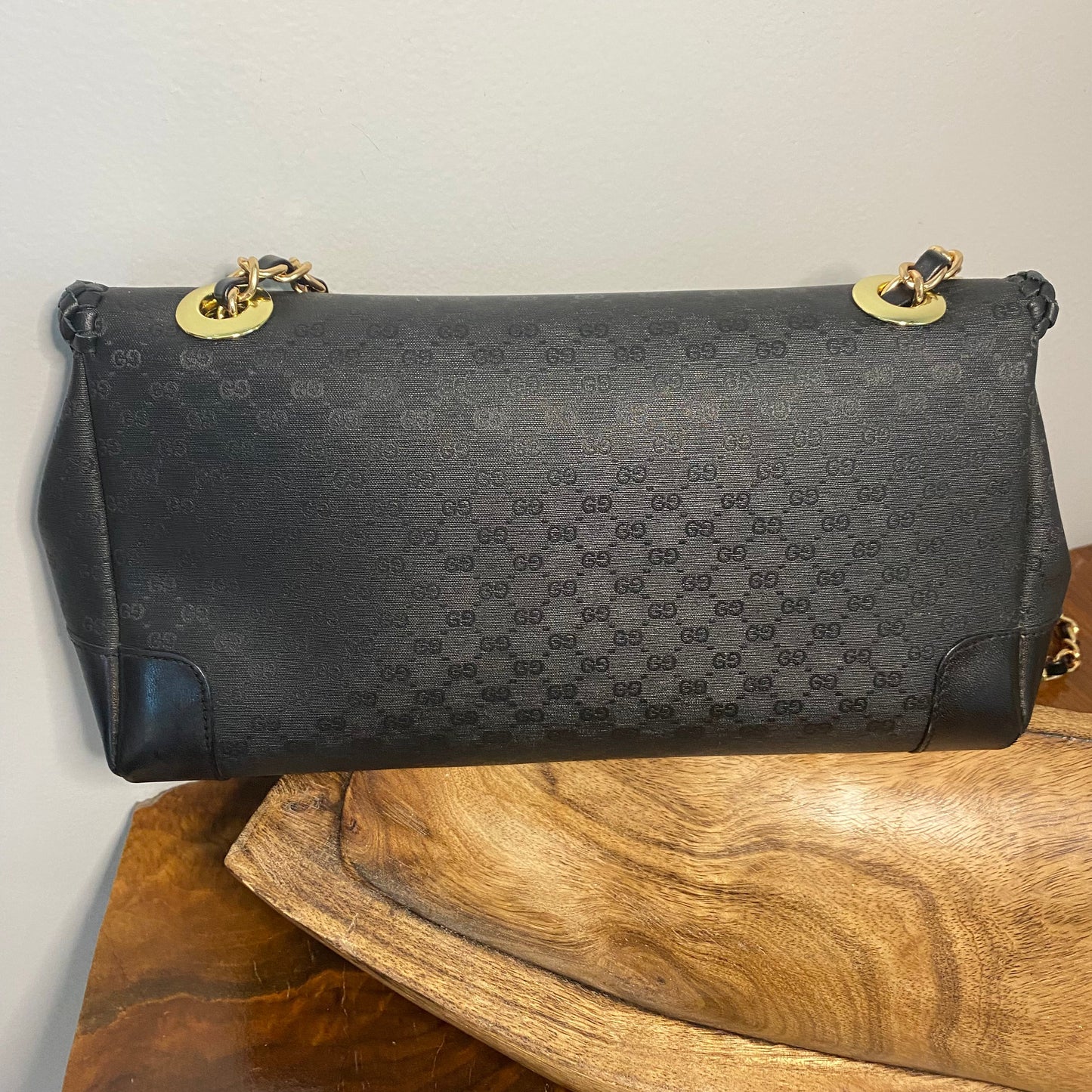 The Crane -Orvis bags Black Micro GG Shoulder/Crossbody Bag