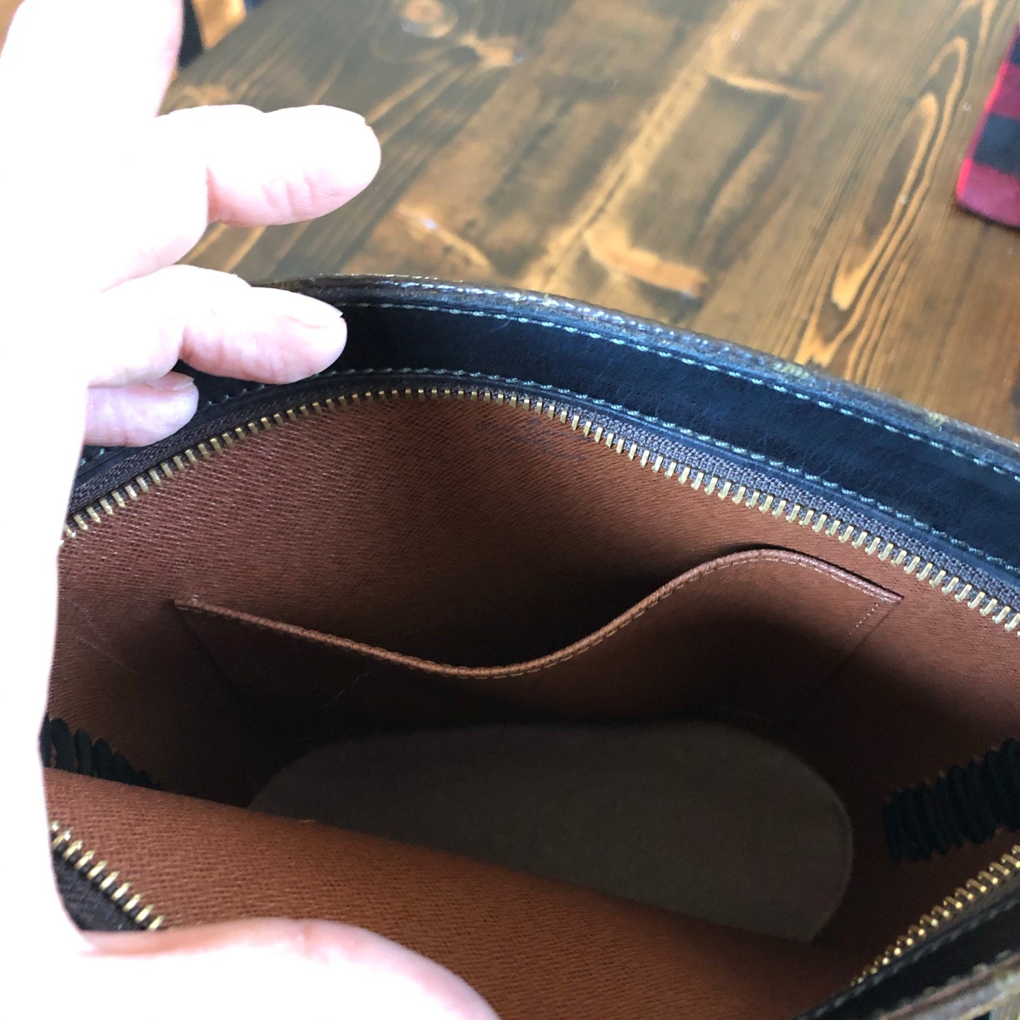 The Finch -Orvis bags Monogram Black Crossbody