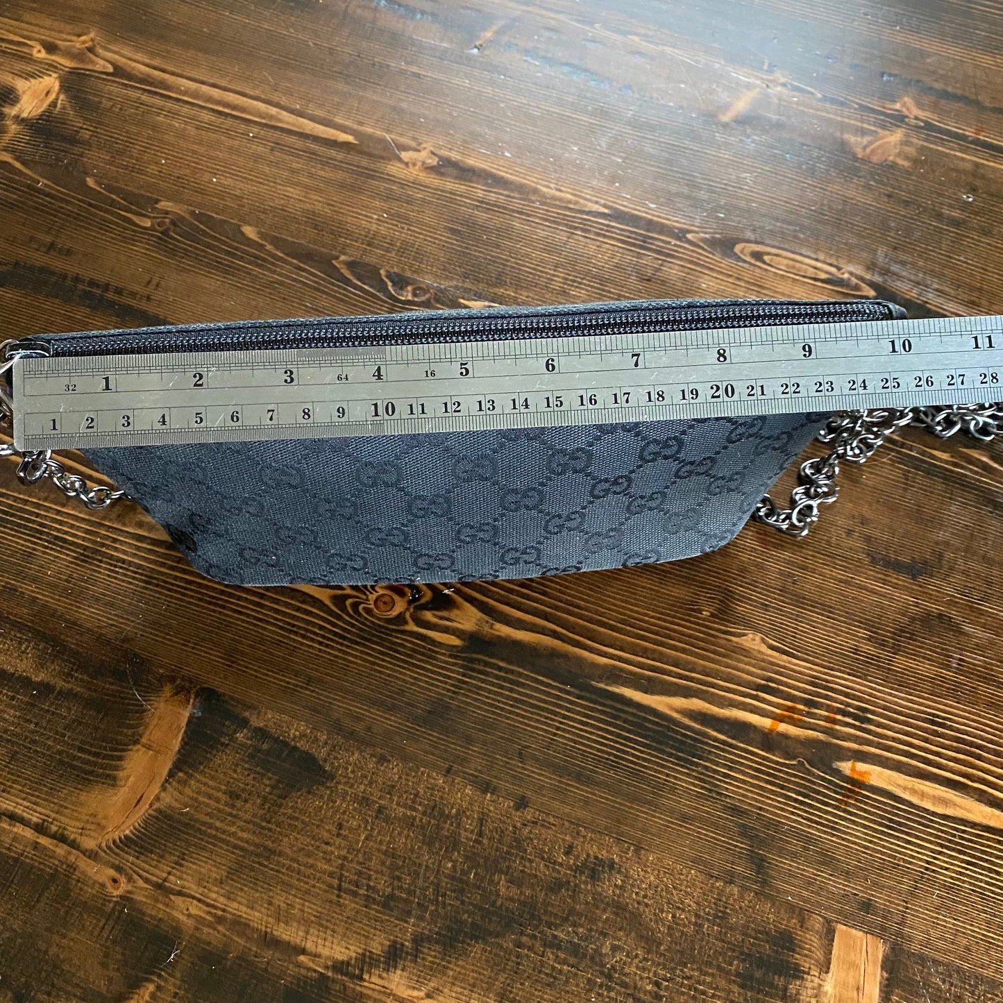The Junco -Orvis bags GG Canvas in Black Crossbody