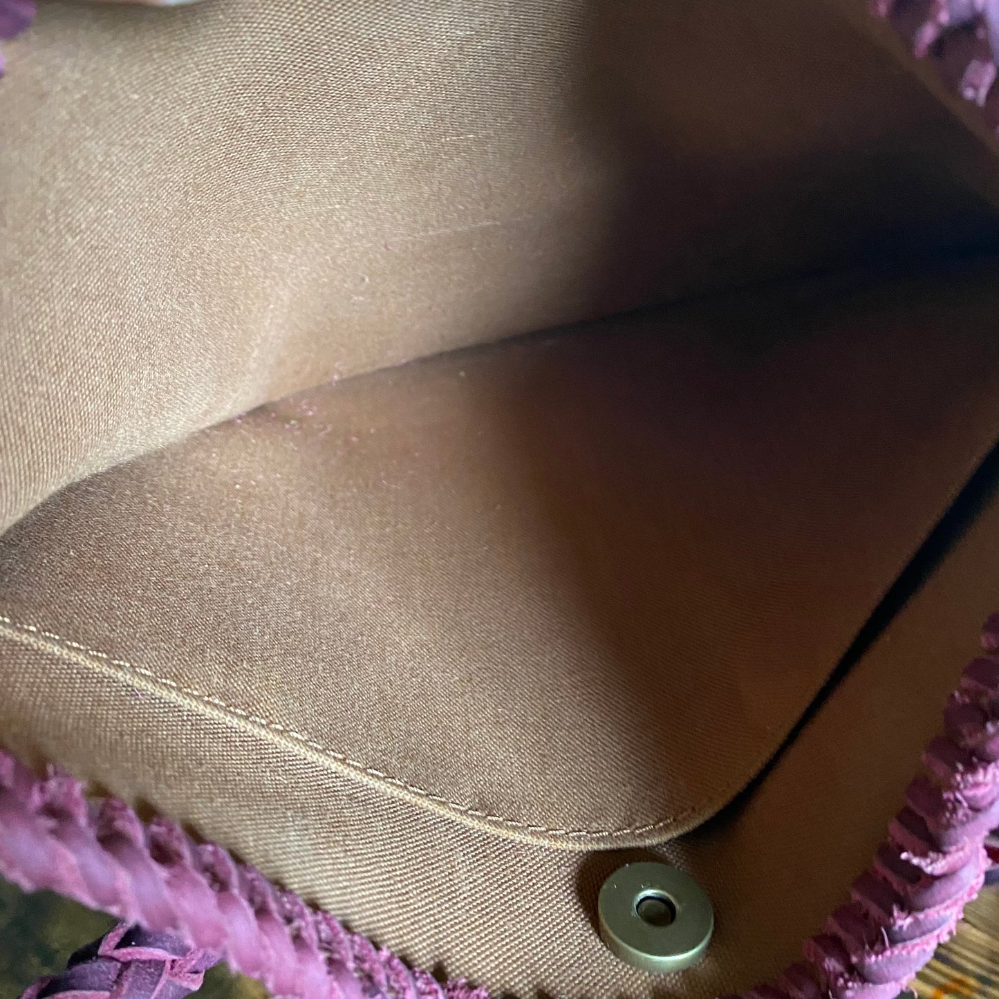 The Peacock -Orvis bags Monogram Hobo Crossbody in Violet