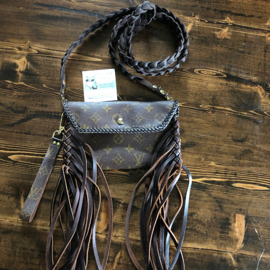 The Wren - Full Monogram FringedOrvis bags Wristlet/Crossbody/Clutch