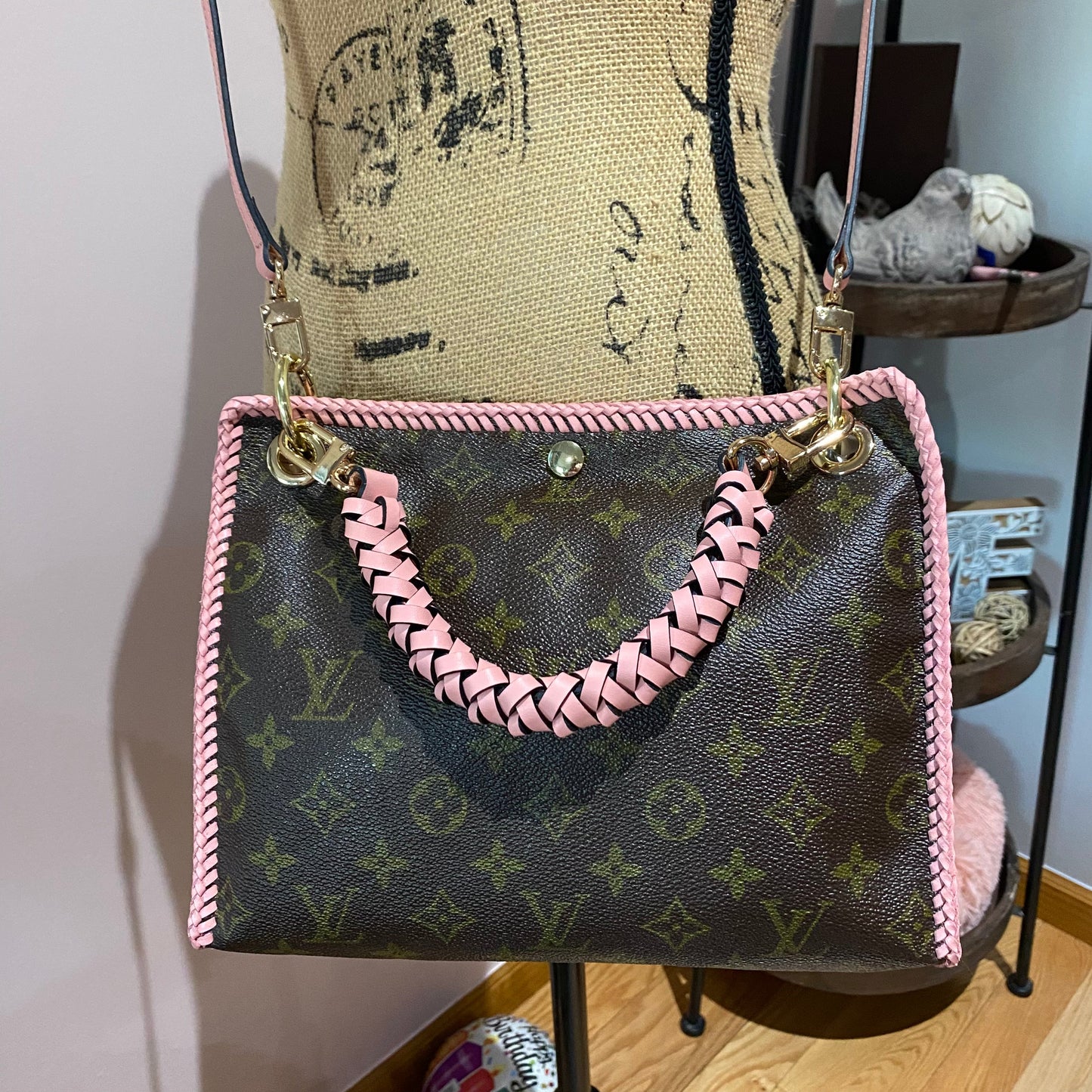 The Swan Crossbody -Orvis bags Monogram in Pale Pink