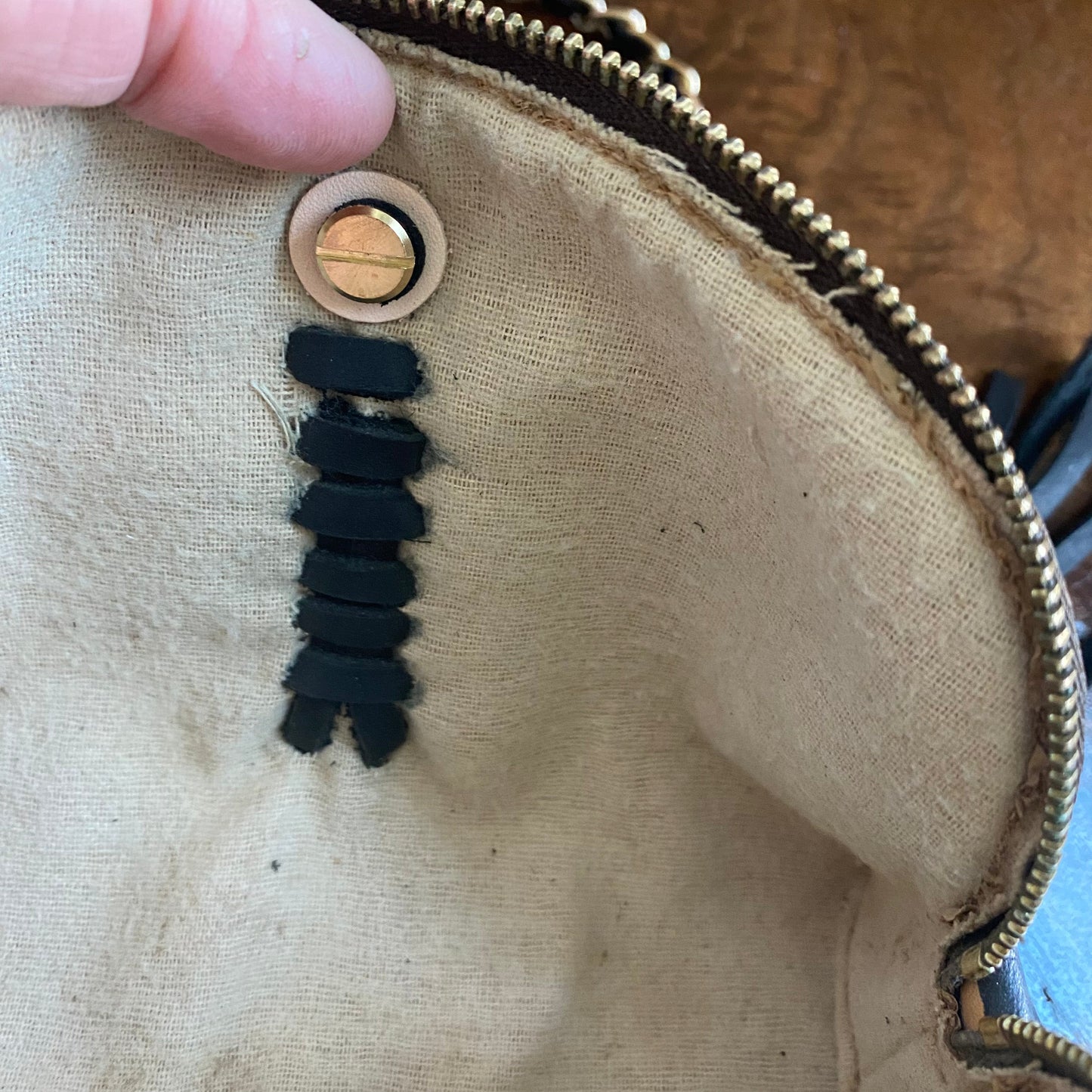 The Junco Crossbody Bag -Orvis bags Monogram in Black Fringe